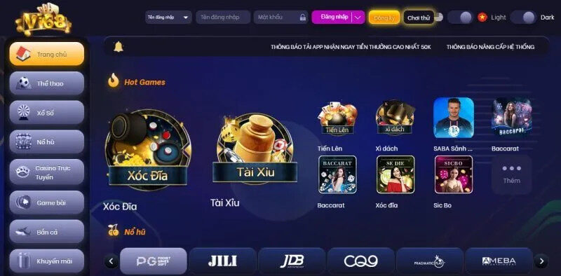 Tài xỉu tại Vi68